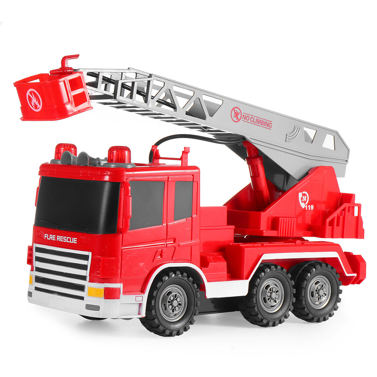 360° Model RC Car Truck Fire Truck Music Light Spray Water Truck For kids Toy