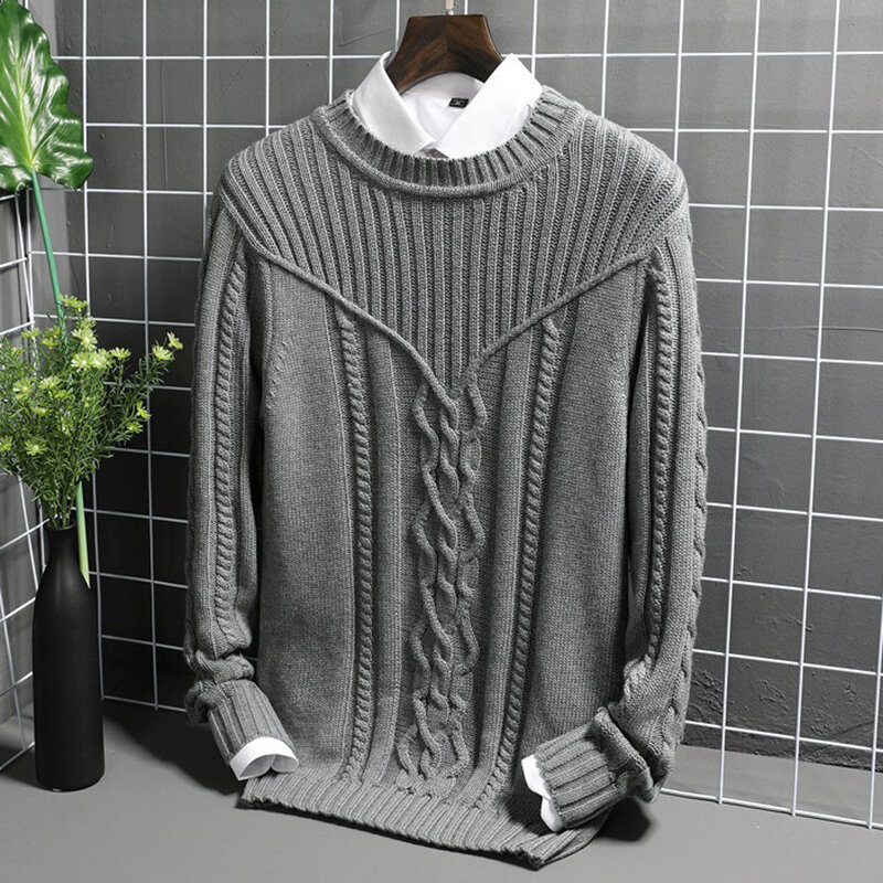 Mens casual high collar slim fit sweaters Sale - Banggood.com