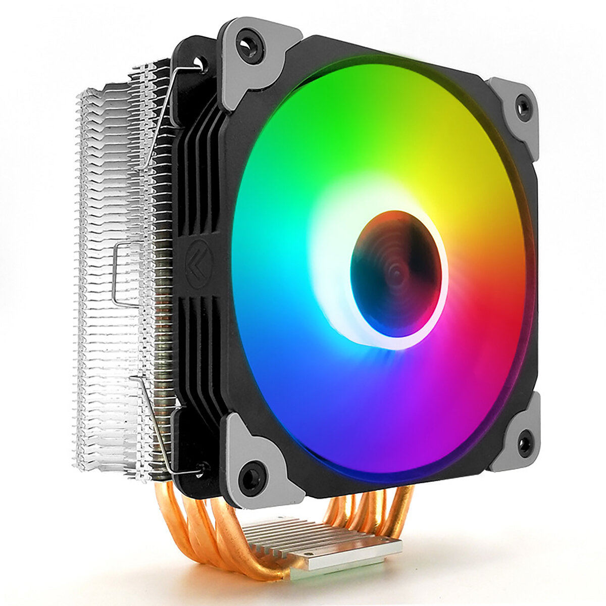 RGB 5 koperen buis 4-pins CPU-koeler met enkele / dubbele ventilator voor Intel / AMD