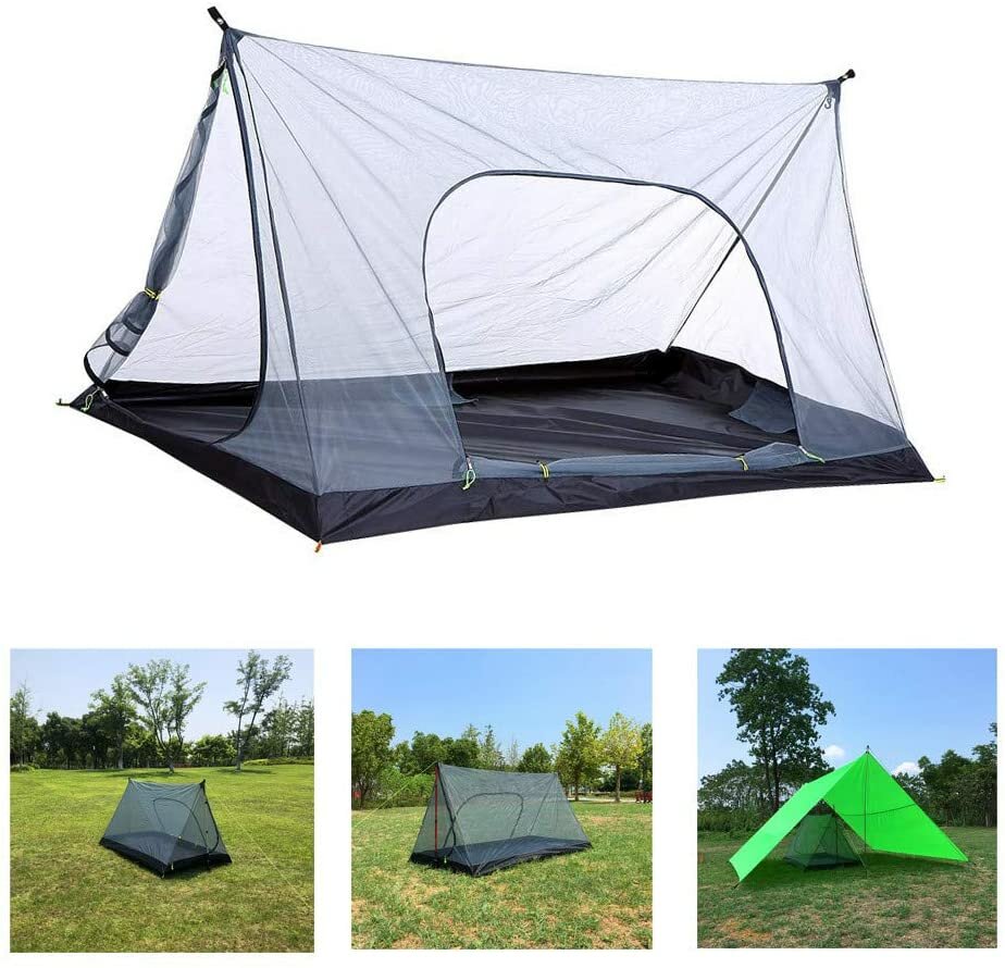 1-2 Peoole Mesh Camping Tent Lightweight Camping Mosquito Net Breathable Insect Reject Tent Outdoor Travel