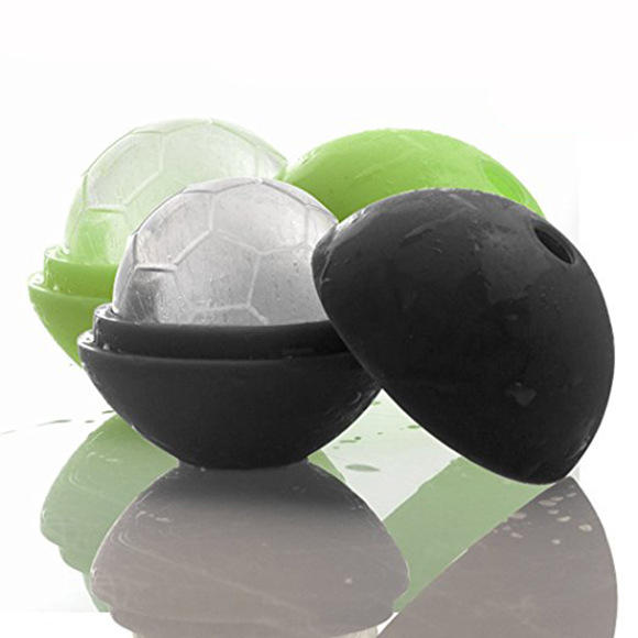 Creative Soccer Ice Cubes Tray Reusable Silicone Ice Mold Whisky Ice BallKitchen Bar Tools