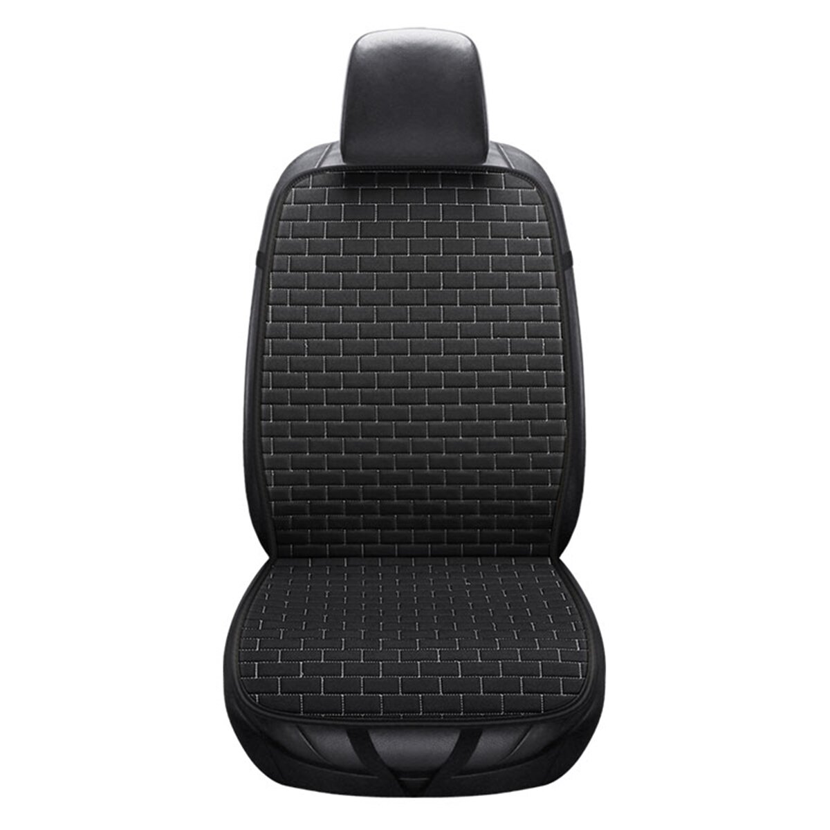 Universal front car seat cushion cover breathable flax protector cushion anti-slip