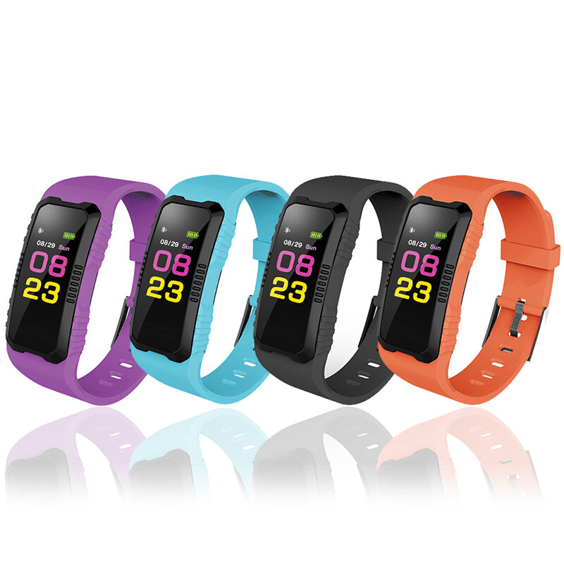 XANES H2 0.96 "LCD-kleurenscherm IP67 Waterdicht Smart Watch Hartslagmeter Sport Smart Polsband
