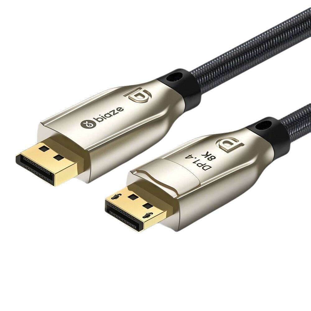 BIAZE HX43 DP Cable 1.4 Version 4K 144Hz 2K 165Hz HD DisplayPort Male to Male Connection Cable 1M