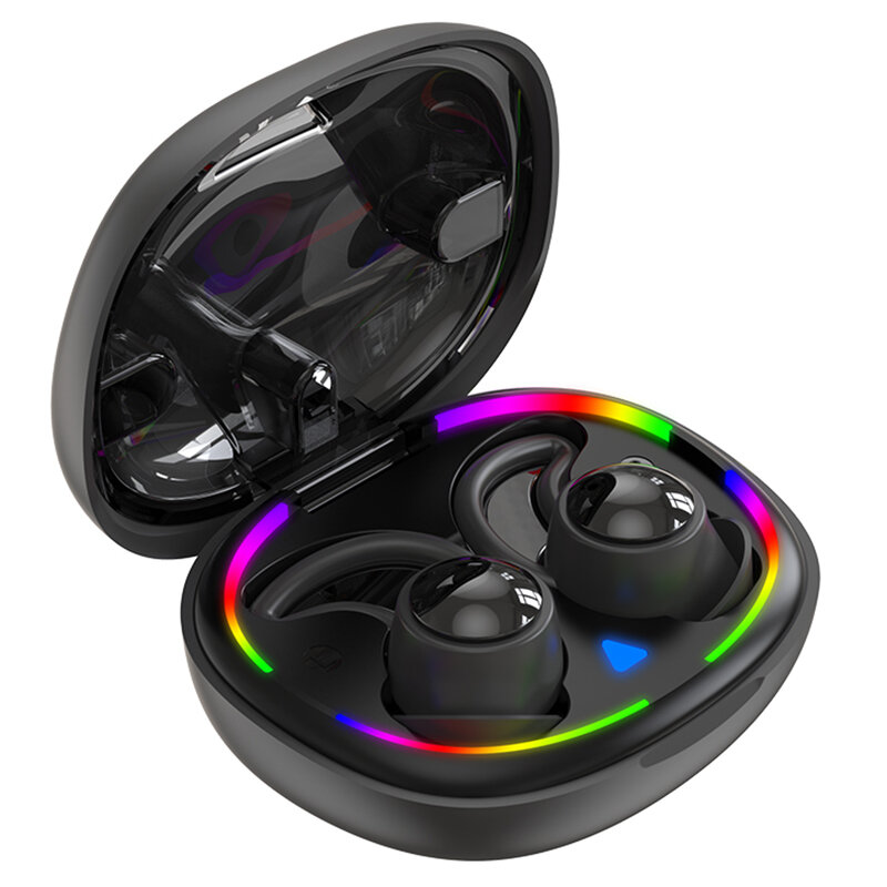Q10 TWS bluetooth Earbuds RGB Colors 3500mAh Long Endurance HiFi Music Earphone IPX5 Waterproof Head