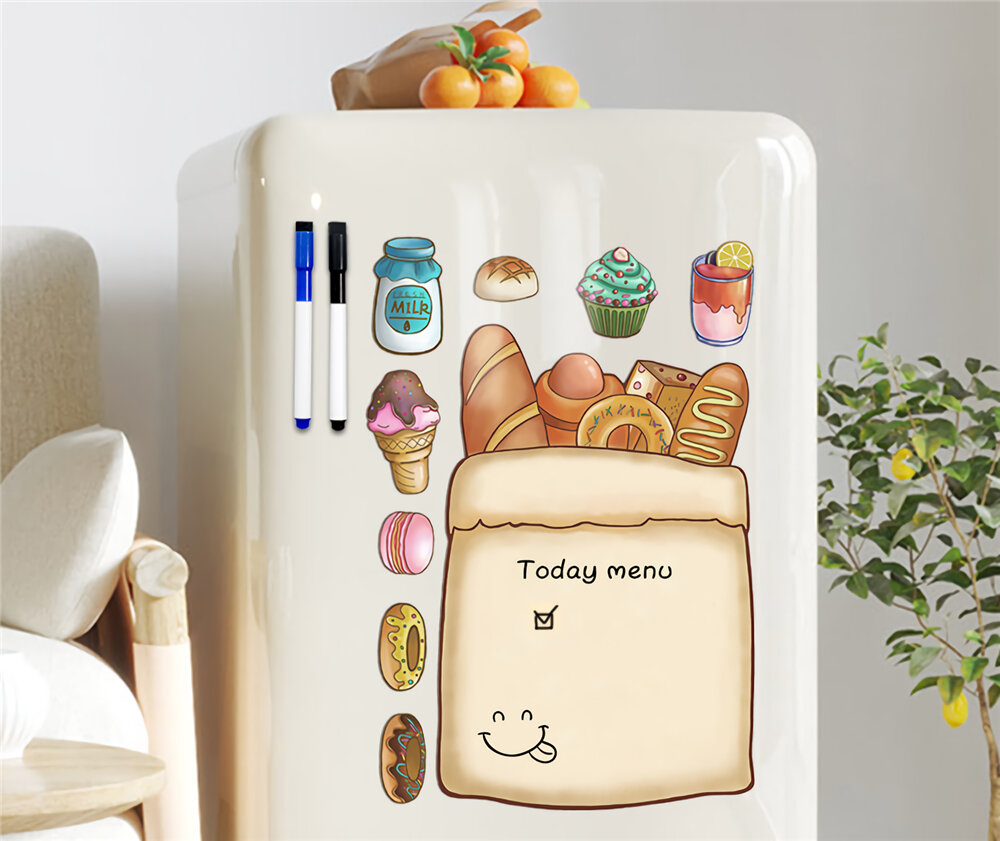 

Magnet Drawing Toys Writing Message Board with Pen Boards Memo Plan List Menu Magnetic Whiteboard for Fridge