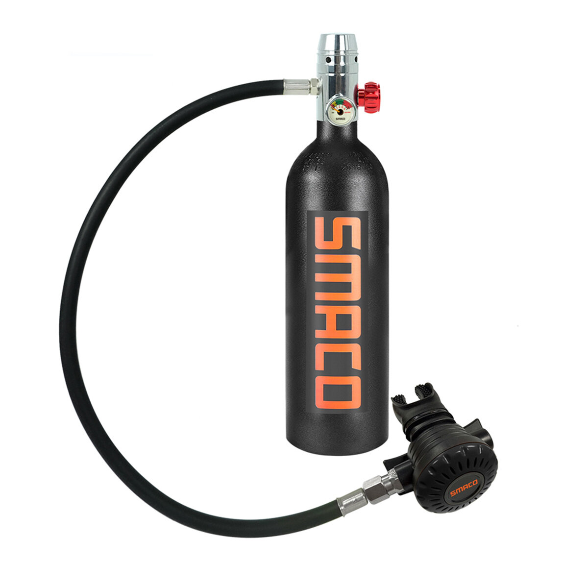 

SMACO S400 1L Mini Diving Scuba Air Tank Underwater Breath Oxygen Tank with Diving Respirator Outdoor Water Sport