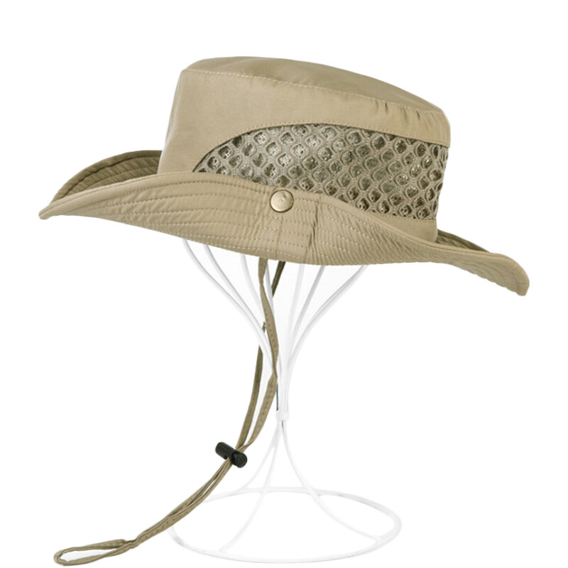 Outdoor Yaz Gölge Kova Şapka Erkekler Katlanabilir Anti-Uv Şapka Balıkçılık Tırmanma Güneş Şapka