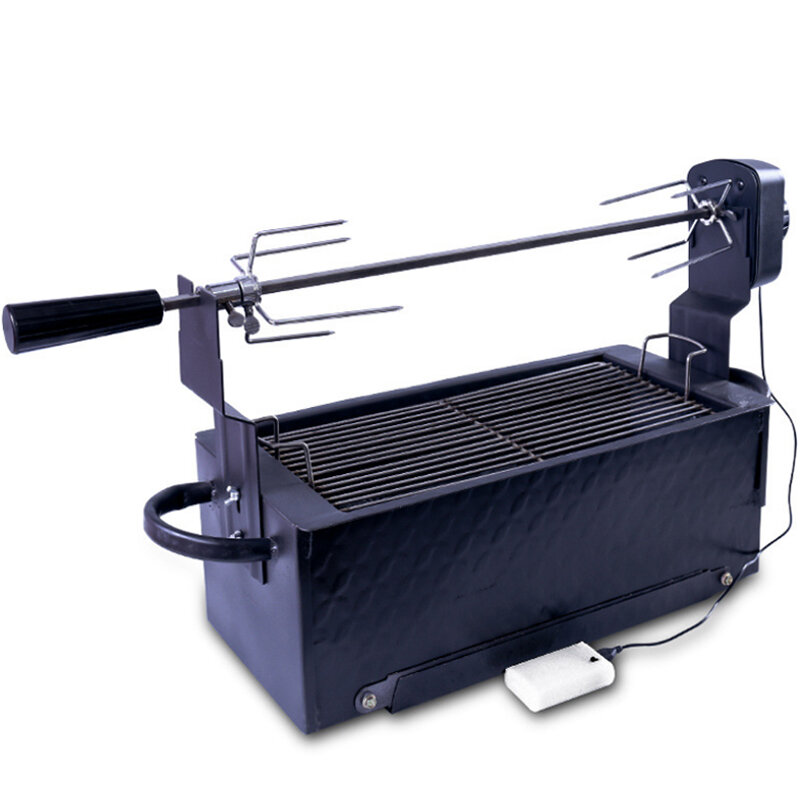 IPRee® Churrasqueira elétrica automática dobrável para churrasco ao ar livre, camping, piquenique e casa.