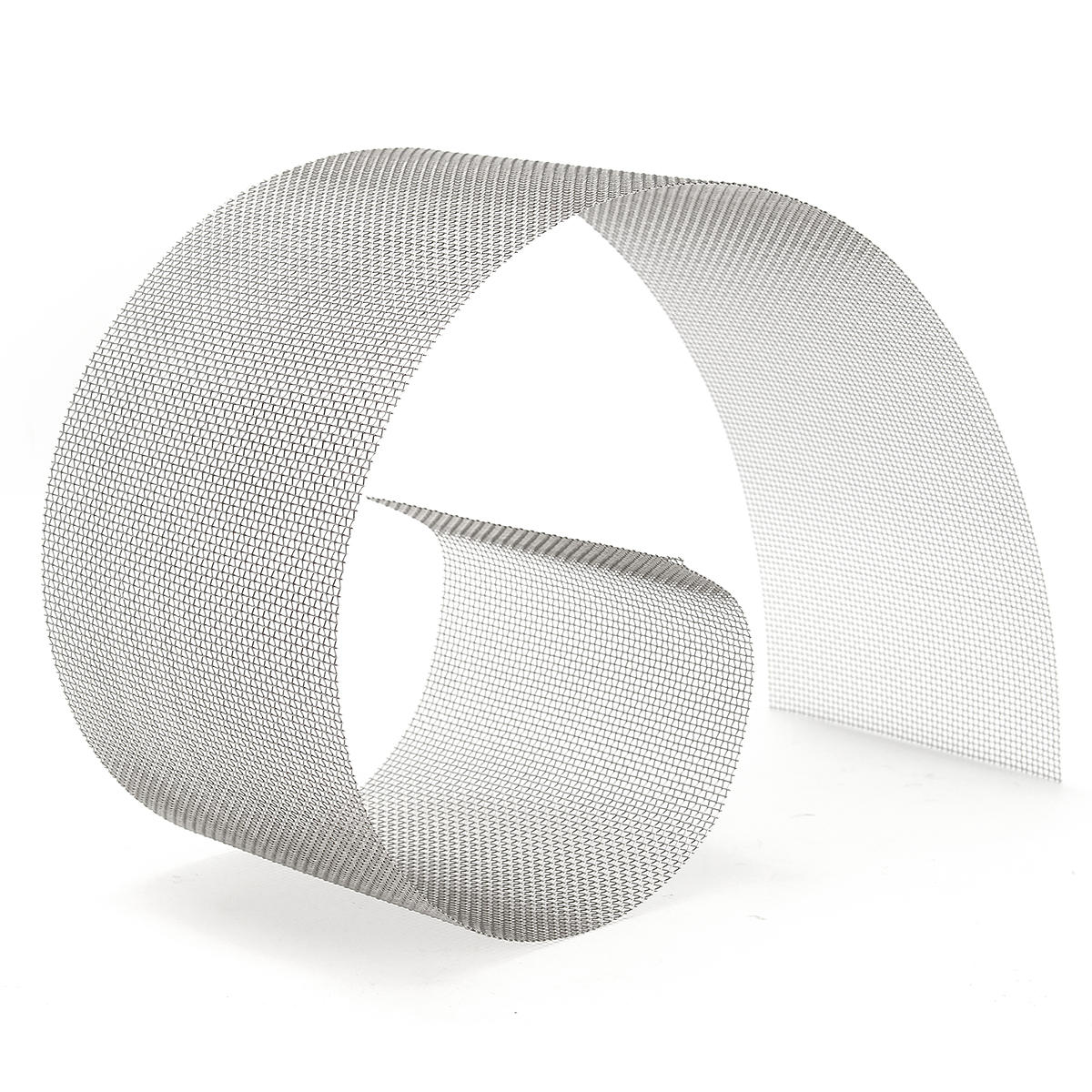 

15x91cm Woven Wire 304 Stainless Steel Filtration Grill Sheet Filter 10 Mesh