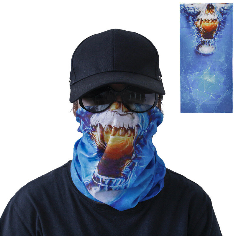 Outdoor Multifunctional Bandana Scarf Face Mask UV Protection Windproof An-dust Neck Gaiter Headwear for Women Men Hair
