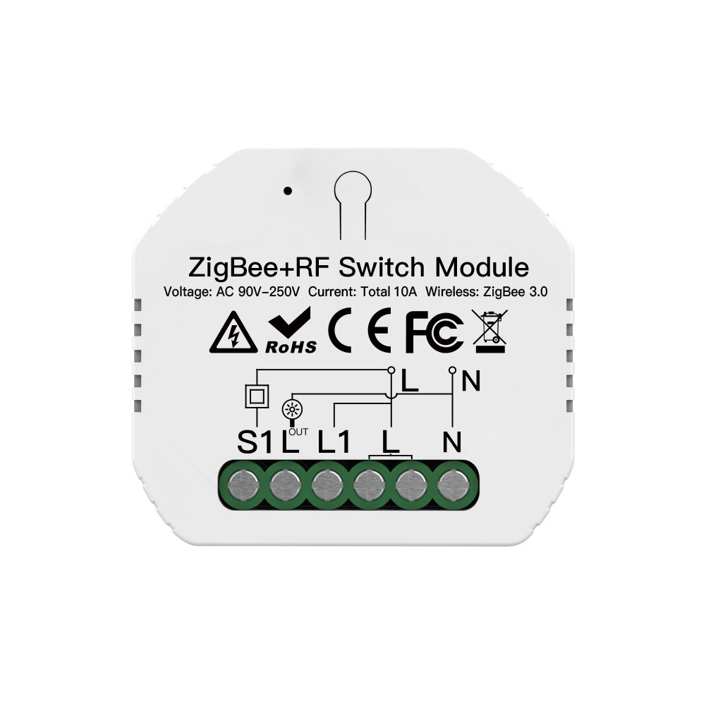 MoesHouse Tuya ZigBee3.0Smart Light Switch Zigbee+RF Switch Module SmartThings Required APP Remote Control Work with A