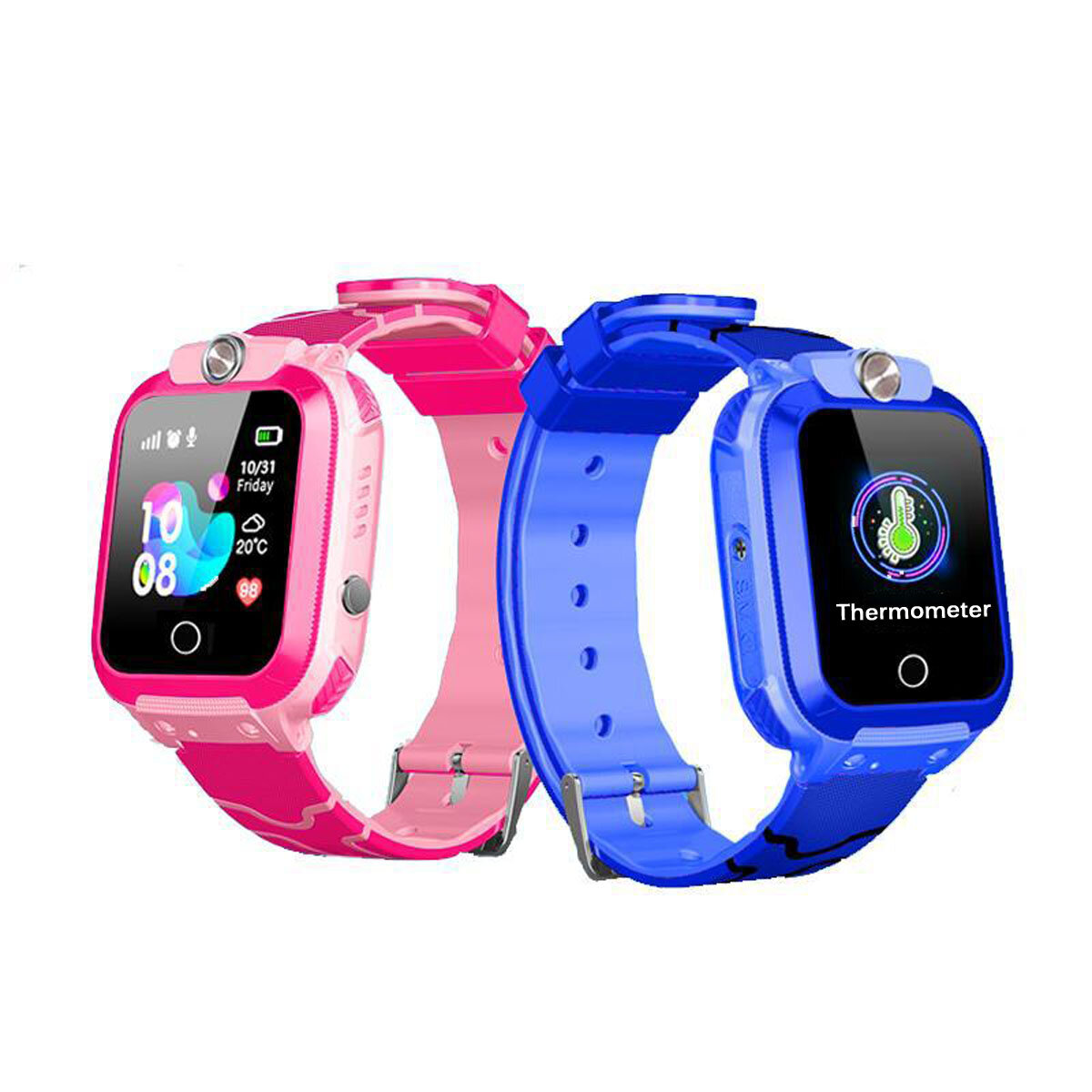 Bakeey YQT W01 Quick Body Temperature Tracker Anti-verloren IP67 Waterproof Kid Smart Watch Kinderen