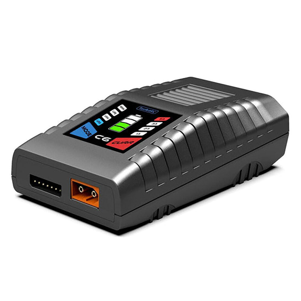 

ToolKitRC C6 AC 100-240V 50W 5A Lipo Battery Balance Charger for 1-6S XT60 Lipo / LiHV / LiFe Battery 5-12S Nimh Battery