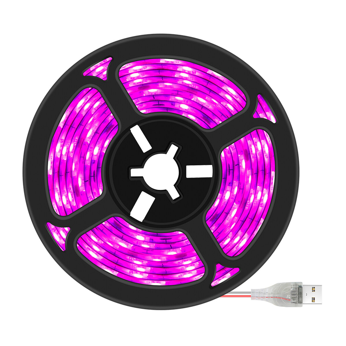 05123m USB Grow Light Strip Hydroponic Full Spectrum 2835 LED Strip For Indoor Plant IP65