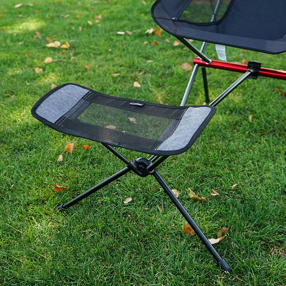Cls camping chair retractable footrest portable folding