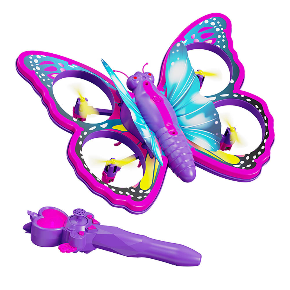 

4DRC V40 Butterfly Intelligent Gravity Sensor Obstacle Altitude Hold Mode 360° Filp Colorful LED Lighting Toys Kids Gift