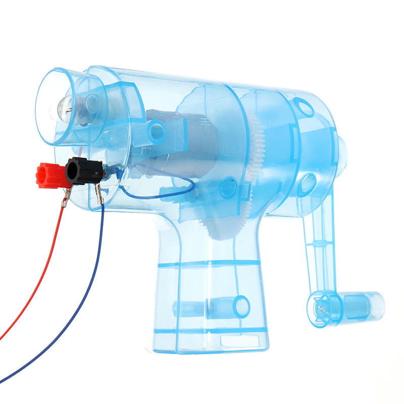 Handheld Handleiding Elektriciteit DC Crank Generator Model Miniatuur Licht Blub Kit Science Experim