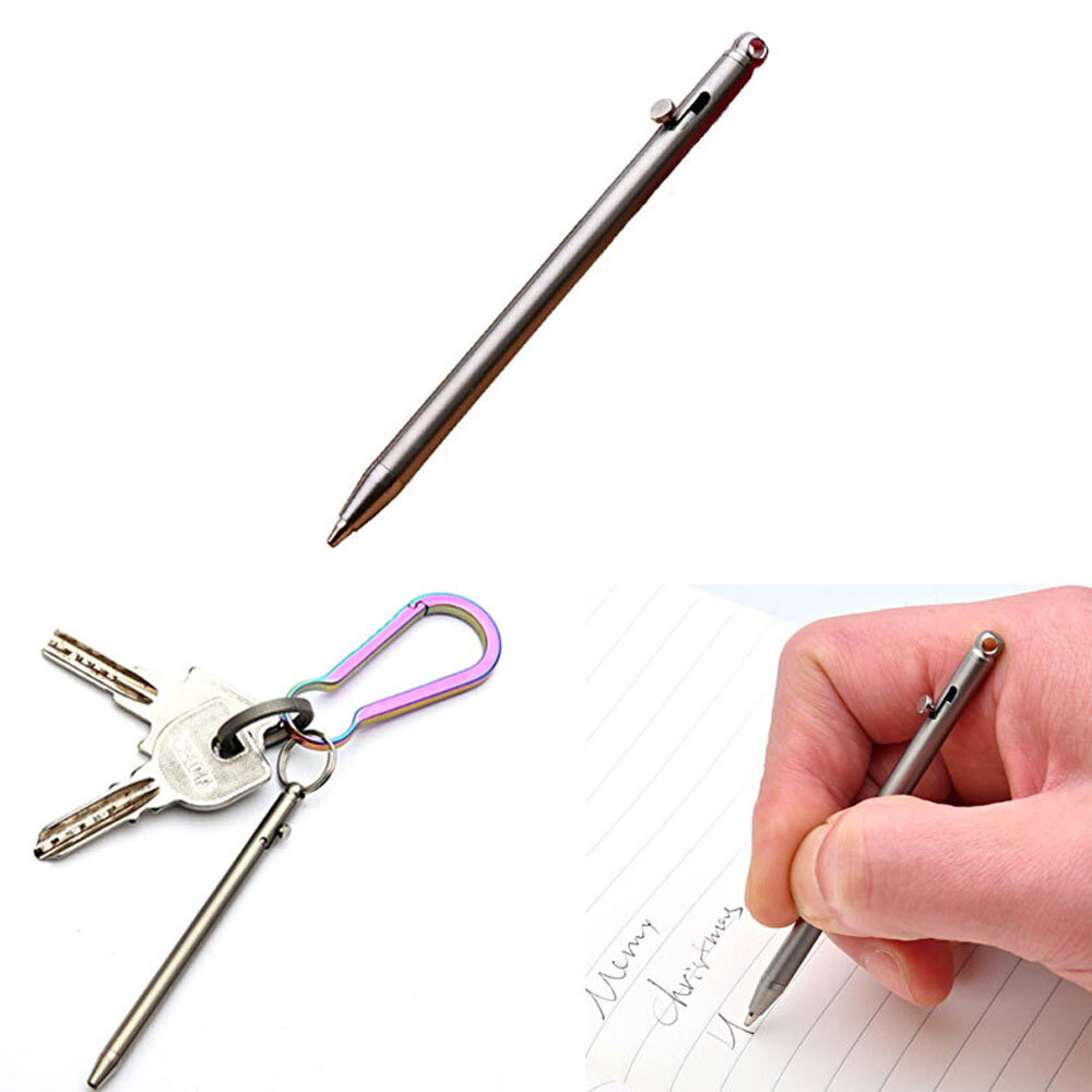 

XANES® EDC Titanium Ручка Тактическая мини-цепочка для ключей Металлический болт с шариковой ручкой Ручка На открытом во