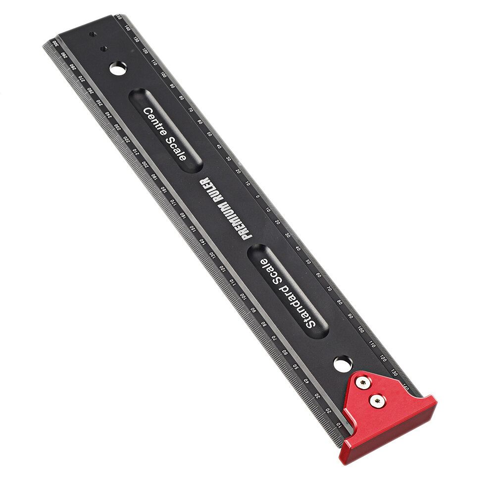 Marking T Ruler Durable Home Scribing Measuring Ruler With Hook Stop Multifunction Carpentry Hand To