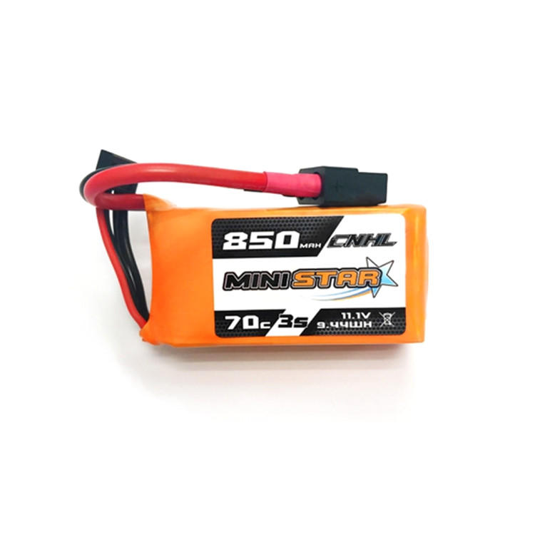 CNHL MiniStar 850mAh 11.1V 3S 70C Lipo-batterij XT30 Plug voor RC Drone FPV Racing