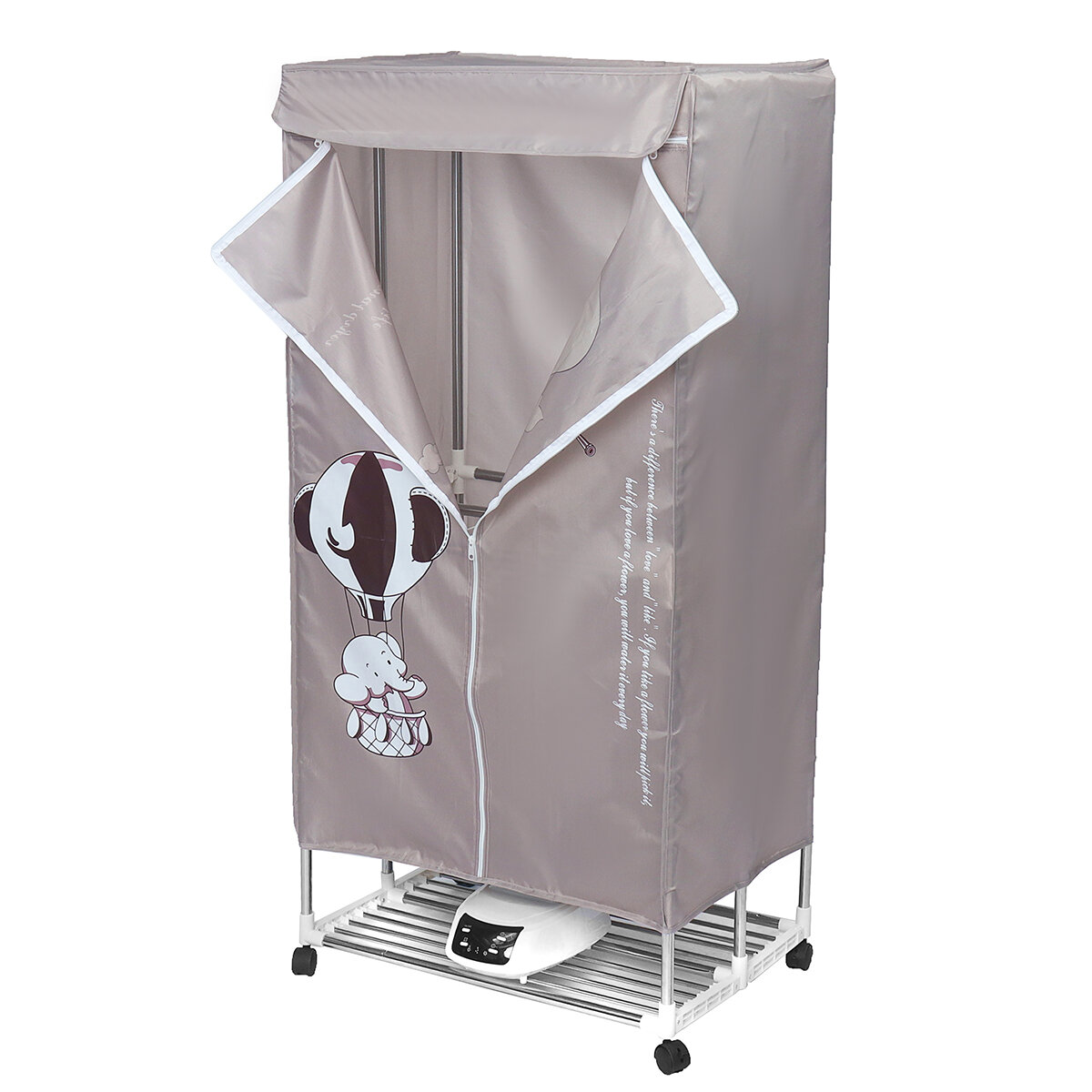 

1500W Remote Control Electric Clothes Dryer Folding Wardrobe Heat Machine