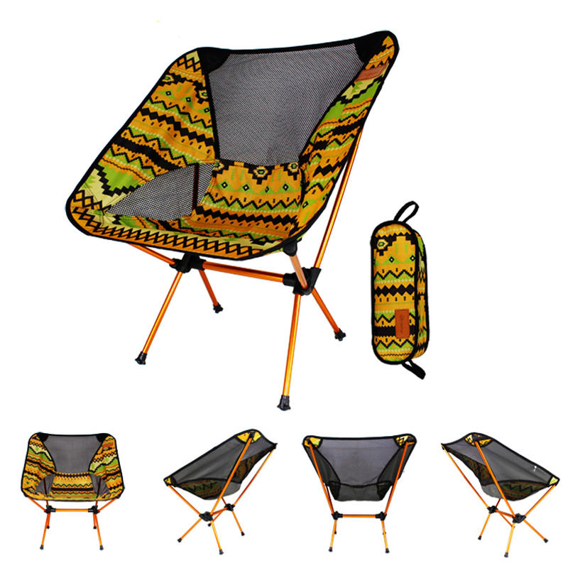IPRee ™ Portable Кемпинг BBQ Складной стул Сверхлегкий алюминиевый сплав Спинка Макс. Нагрузка 150 кг