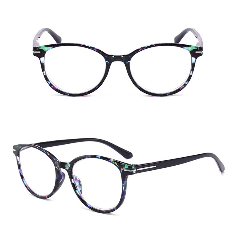 Leesbril Vergrootglas Vintage ronde vorm Brilmontuur HD Brillenglazen