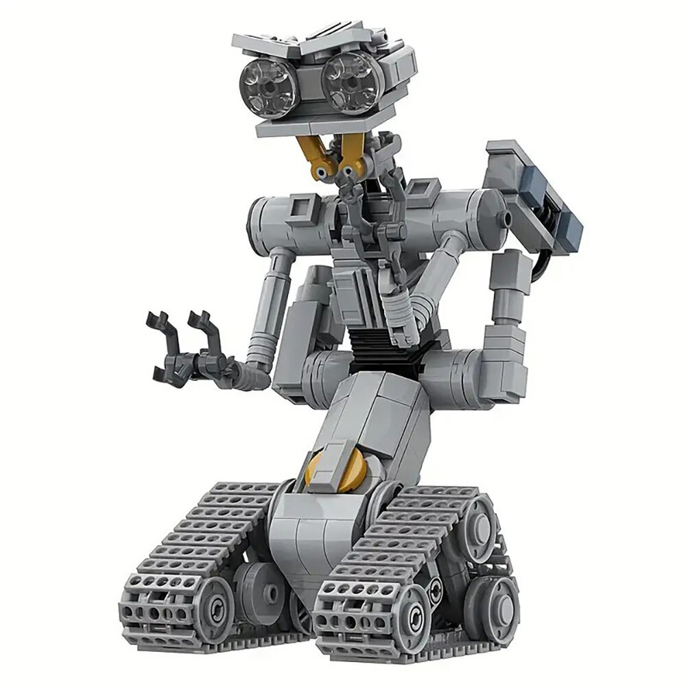 Στα 14.91 € από αποθήκη Κίνας | 313Pcs Johnny 5 Robot Building Blocks Set Short Open Circuit Five Figure Model Toys Kids Boys Gifts