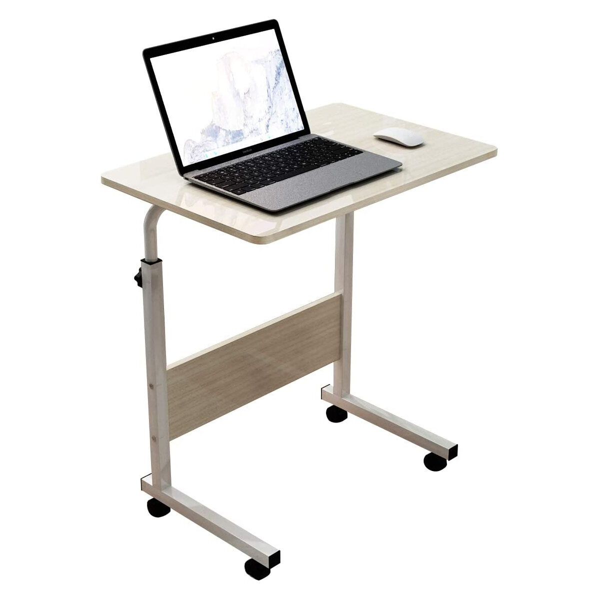 Στα 39.72 € από αποθήκη Τσεχίας | Moveable Computer Laptop Desk Height  Adjustable Writing Study Table Workstation with Wheels Home Office Furniture