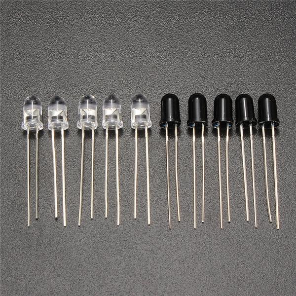 50PCS 5mm 940nm IR infrared Receiving diode LED Lamp Infrared receiver