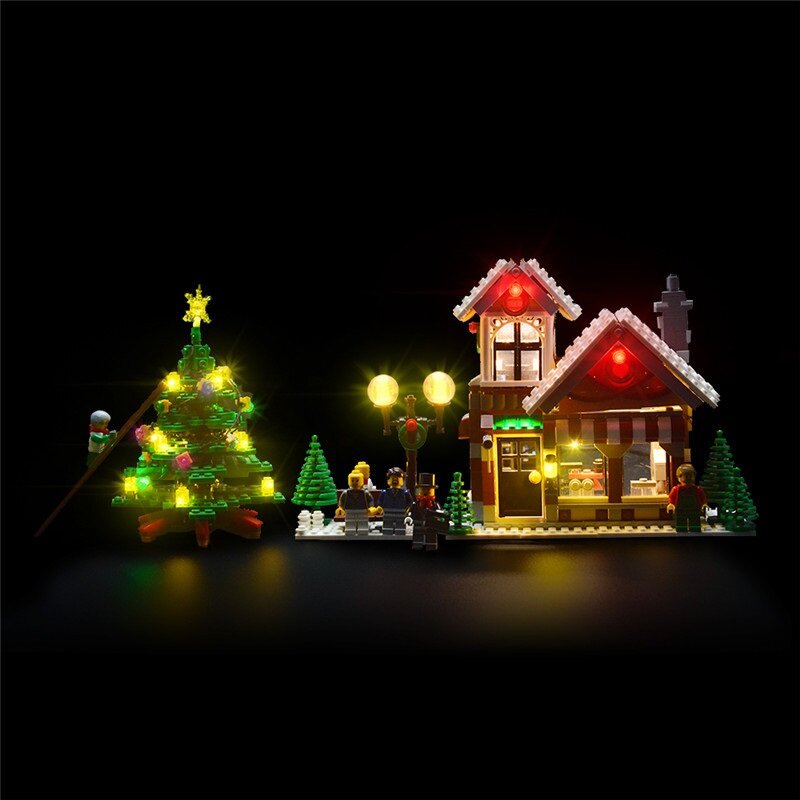 YEABRICKS DIY LED Verlichting Licht Kit voor Lego 10249 Kerst Speelgoed Winkel Bouwstenen Verlichtin