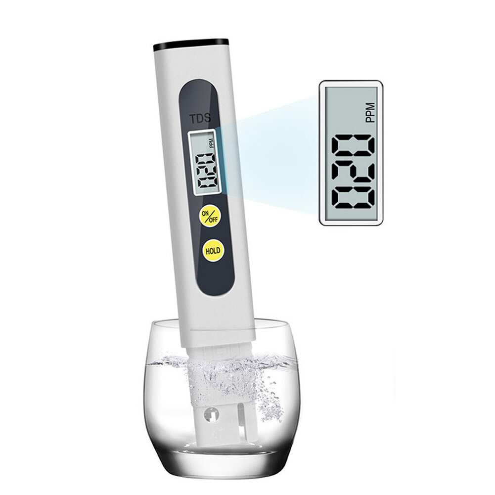 TDS Meter Water Quality Tester Automatic Calibration Tester 0-990 Ppm Ideal Water Test Pen PH Meters Drinking Aquariums
