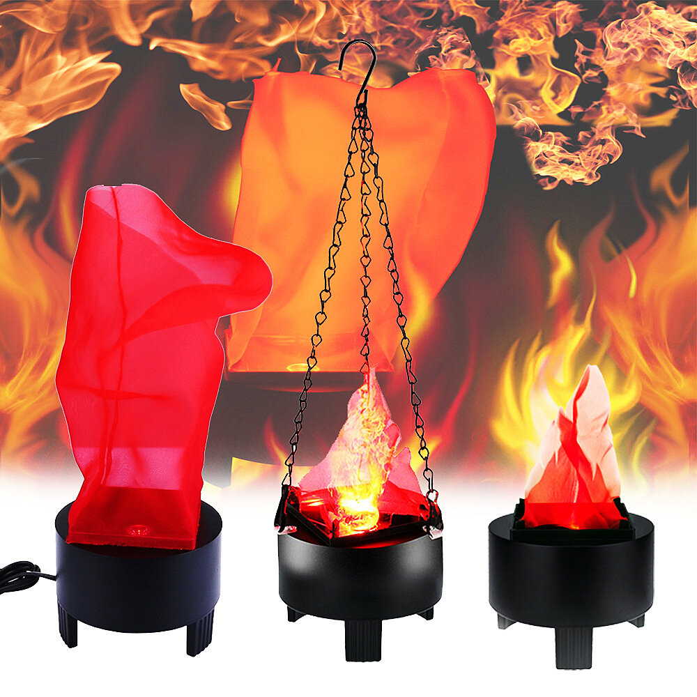LED Opknoping Simulatie Vlam Lamp Halloween Decoratie Koperslager Lamp 3D Dynamische Kerst Projector
