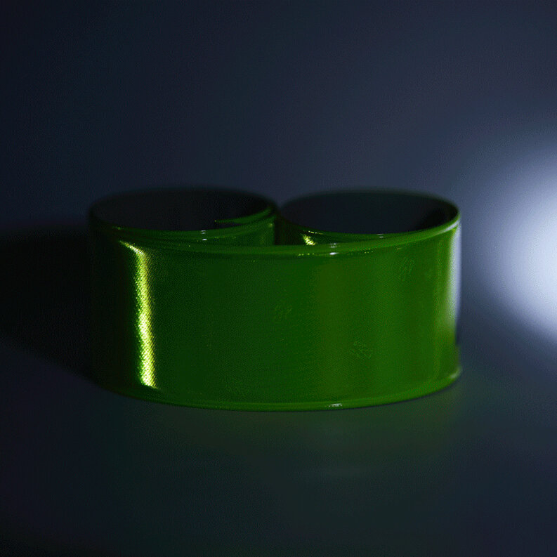 

Miaomiaoce Scotchlite Reflective Wristband One Second Quick Wearing Automatic Flexible Fluorescent Light Strap