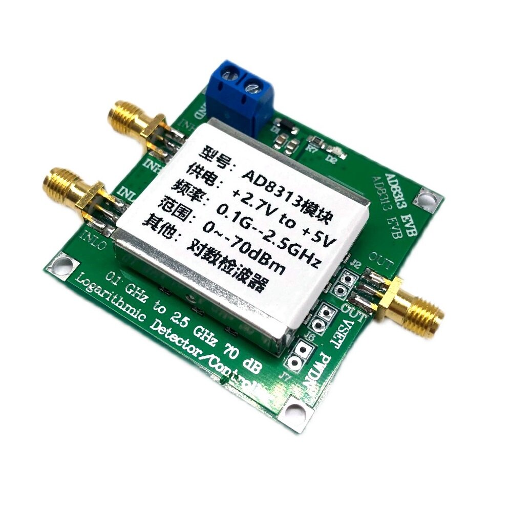 AD8313 0,1 GHz tot 2,5 GHz 70 dB Meertraps demodulatie Logaritmische Versterker 5V Controller Relais