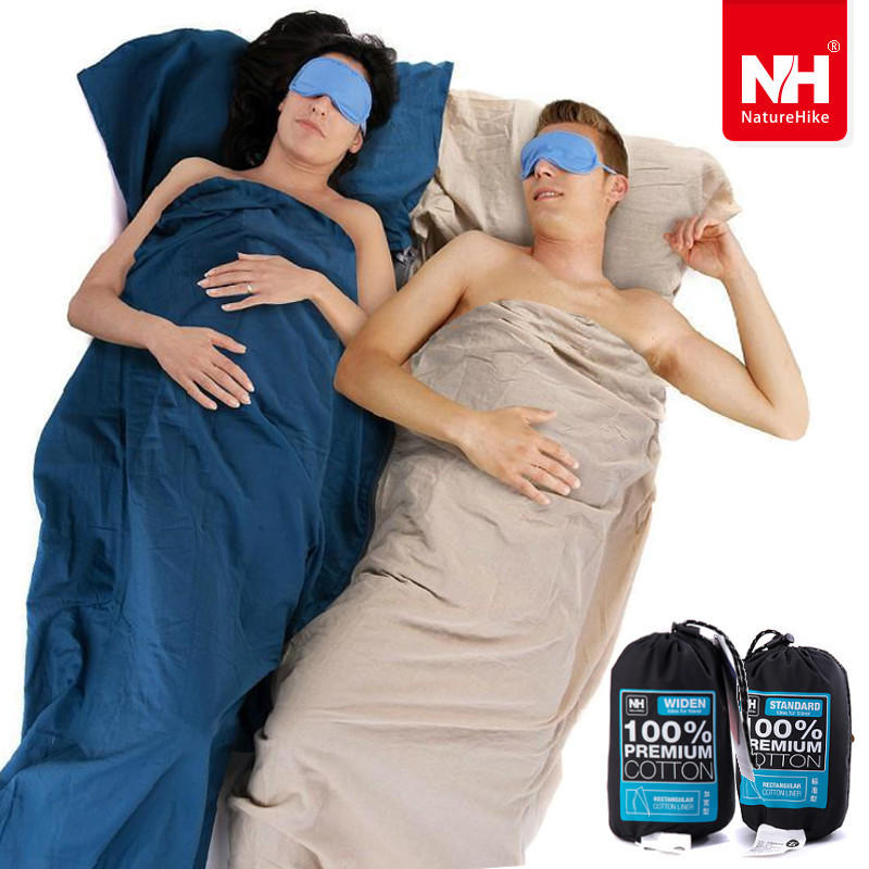 Naturehike NH15S012-D Katoenen slaapzak voor buitengebruik Draagbare ultralichte éénpersoons slaapzak voor enveloppen