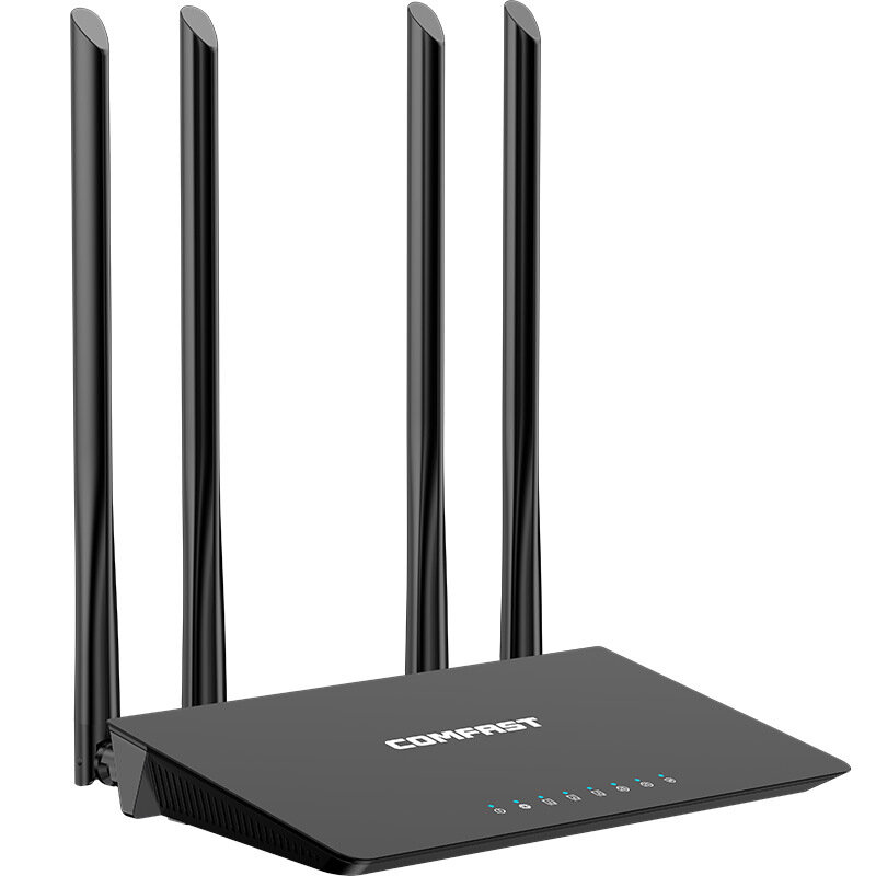 Comfast Dual Band Gigabit WiFi-router voor draadloos internet, 1200 Mbps draadloze gaming-router Sma