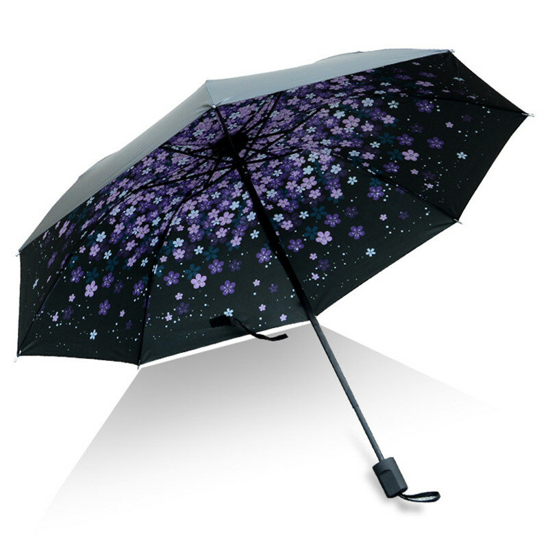 Creative UV Protection Umbrella Tri-Fold Sun Protection Umbrella