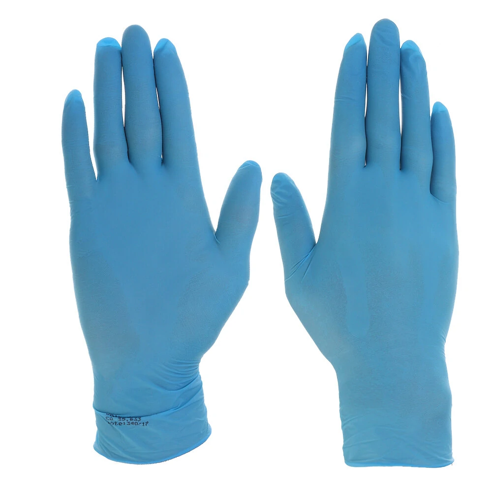 Blue rubber gloves anti-static glove protective tool