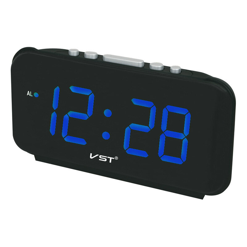 

VST ST-4 Цифровые будильники EU Plug AC Power Электронные настольные часы с 1.8 Large LED Дисплей