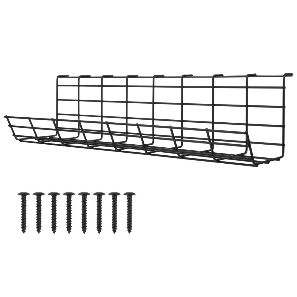 Steel Cable Organizing Storage Box Wire Management Tray for Home Supplies