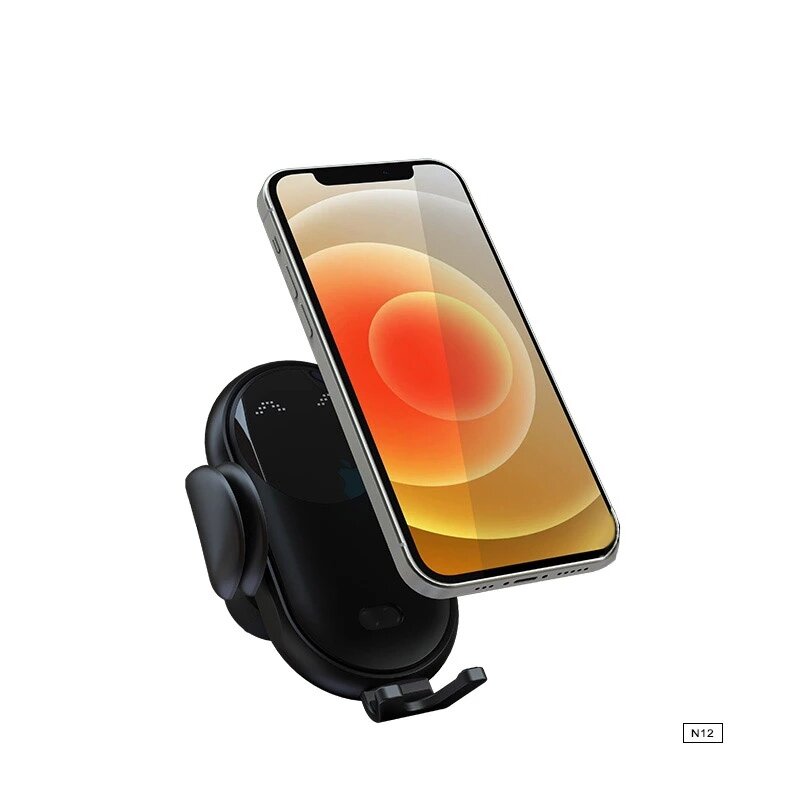 BYZ15W自動エアベントカーワイヤレスチャージャー赤外線センサー自動クランプ電話マウントホルダーforiPhone12シリーズforiPhone 12/12 Mini / 12 Pro Max for Samsung Galaxy S21 Note S20 ultra Huawei…