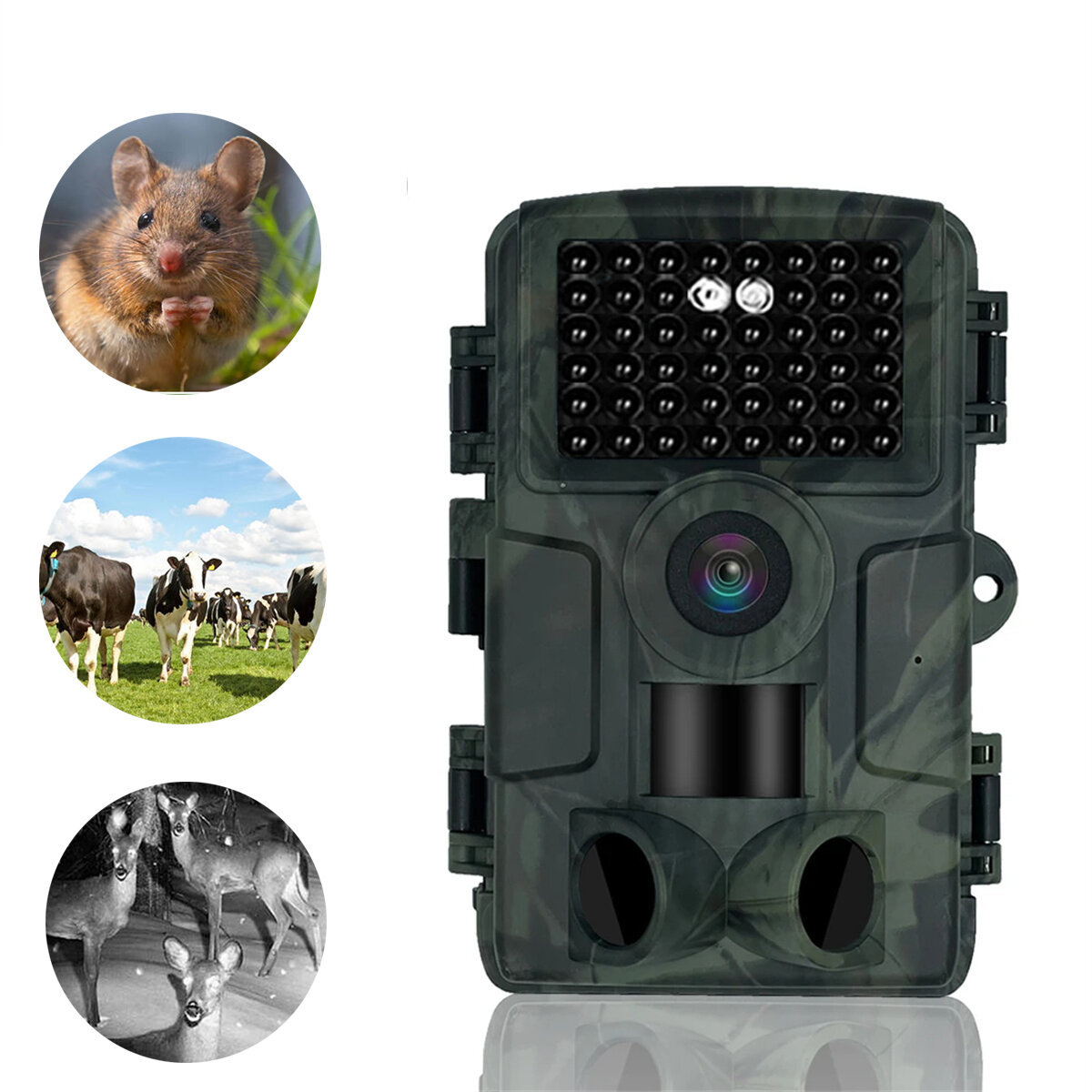 

PR4000 WIFI Hunting Trail Cameras 32MP 1080P Resolution 4K HD Video 2.0 inch Screen IP66 Waterproof 20m PIR Sensing Infr