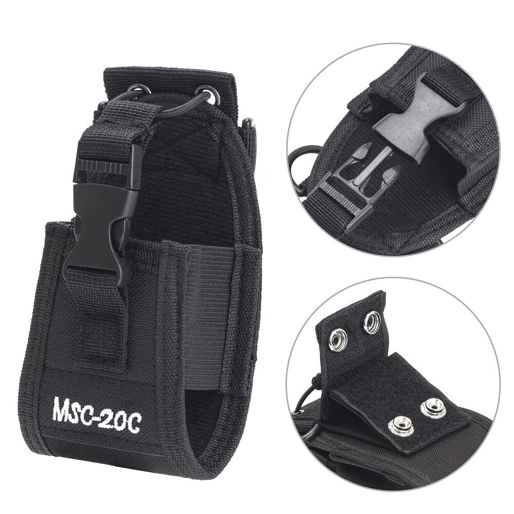

2Pcs MSC-20C Nylon Radio Carry Case Holder Pouch Bag for Baofeng UV-B5 UV82 UV8 D GT-3 UV5R Walkie Talkie