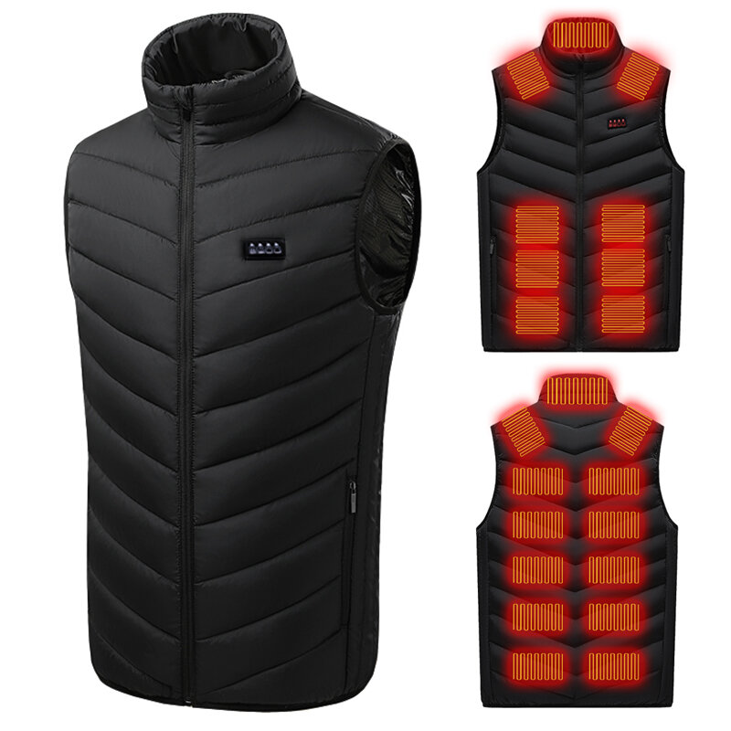 

Motorcycle Heated Vest Intelligent Three Levels Of Temperature Adjustment Electric Heating Vest Protection From Cold In