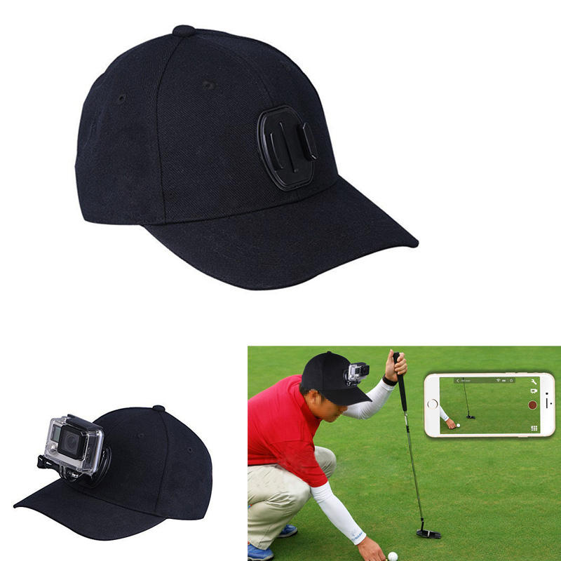Gopro SJCAMYiカメラアクセサリー用の調整可能なキャンバス野球帽キャップクイックリリース