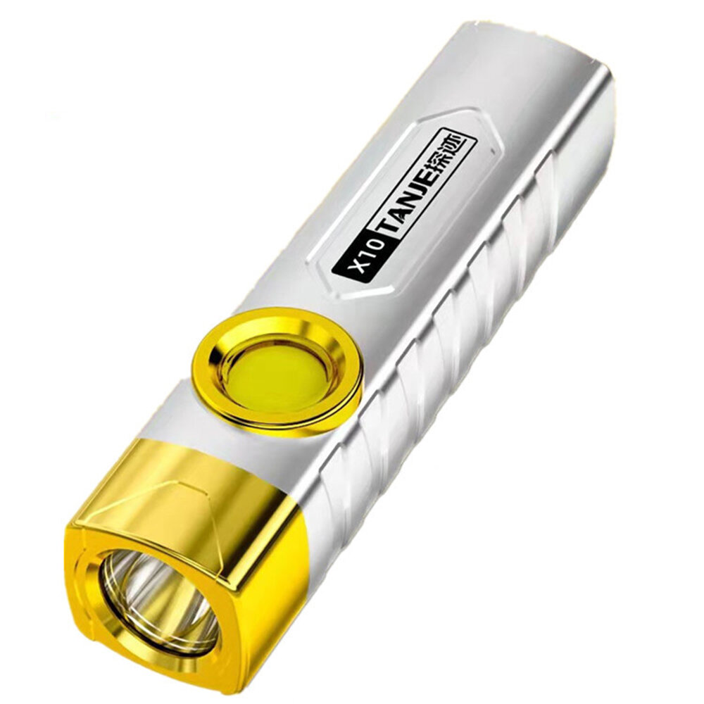 TANJE X10 T8 2000mAh USB Ricaricabile LED Torcia Con Luce Laterale COB Luminosa IPX6 Portatile Impermeabile LED Torcia C