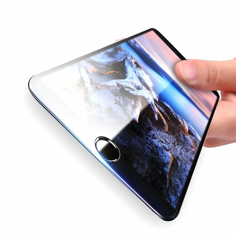 Image of Bakeey 3D Soft Rand-Carbon-Faser-ausgeglichenes Glas-Schirm-Schutz fr iPhone 8 Plus