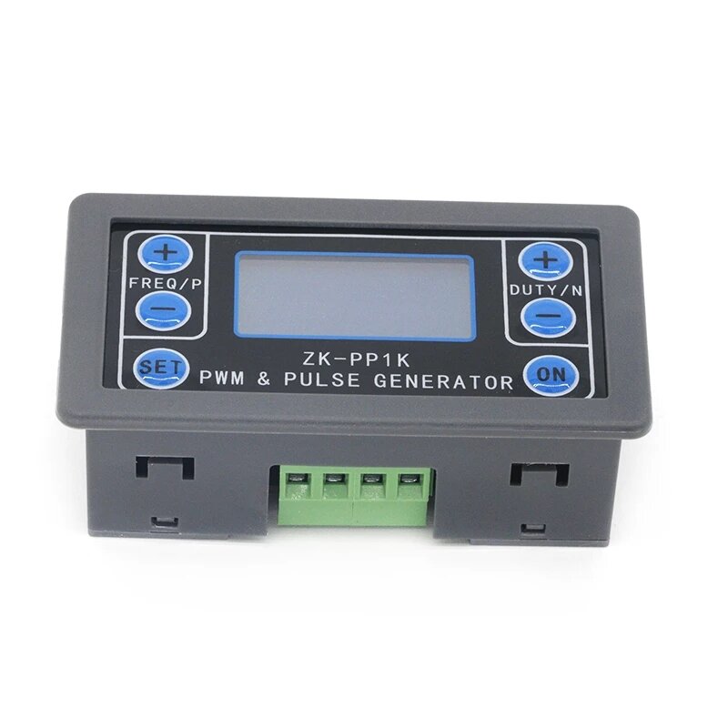 

ZK-PP1K Dual Mode LCD PWM Signal Generator 1-Channel 1Hz-150KHz PWM Pulse Frequency Duty Cycle Adjustable Square Wave Ge